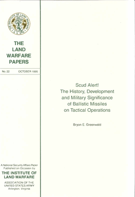 The Land Warfare Papers