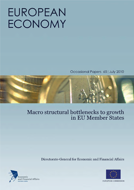 Macro Structural Bottlenecks to Growth in EU Member States