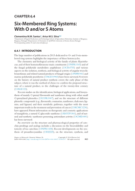 Six-Membered Ring Systems: with O And/Or S Atoms