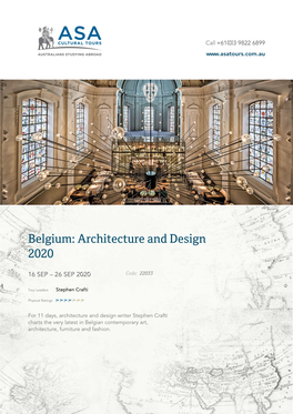 Belgium: Architecture and Design 2020