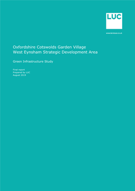 Oxfordshire Cotswolds Garden Village Eynsham West Strategic