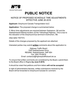 Public Notice