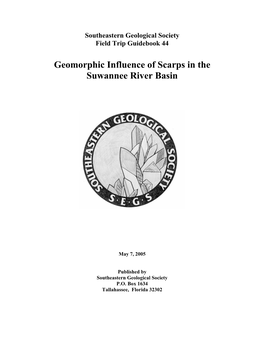 Geomorphic Influence of Scarps in the Suwannee River Basin
