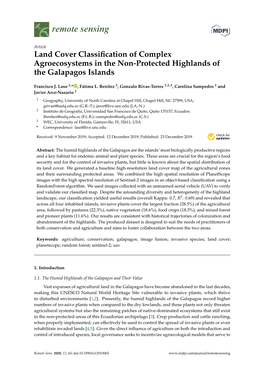 Land Cover Classification of Complex Agroecosystems in the Non