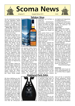 Talisker Skye Von Der Schottischen Insel Skye Fachhandel Und On-Trade Zu Das Ergebnis Der Fortgeschritte- Und Der Legendären Talisker Finden Sein