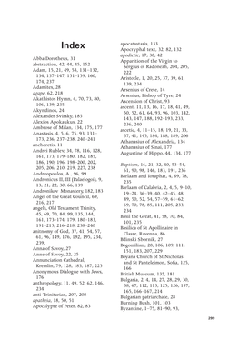 Abba Dorotheus, 31 Abstraction, 42, 44, 45, 152 Adam, 15