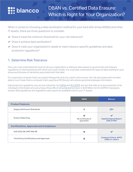 DBAN Vs. Certified Data Erasure: Which Is Right for Your Organization?