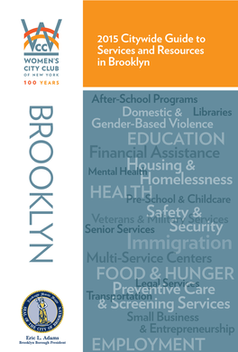 2015 Citywide Guide to Services and Resources in Brooklyn