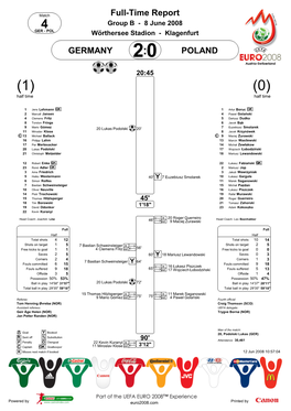 Full-Time Report GERMANY POLAND