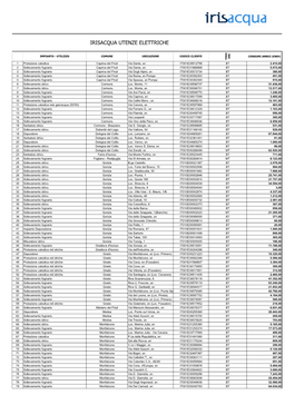 Irisacqua Utenze Elettriche