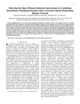 Inferring the Sign of Kinase-Substrate Interactions by Combining