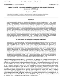 Sunda to Sahul: Trans-Wallacean Distribution of Recent Salticid Genera (Araneae: Salticidae)1