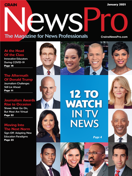 12 to WATCH in TV NEWS” Yamiche Alcindor White House Correspondent HONOREE for PBS Newshour from the EDITOR
