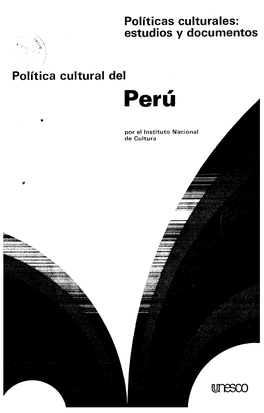 Política Cultural \I Del Perú