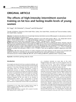 Effects of HIIT on Fat Loss