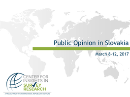 Public Opinion in Slovakia