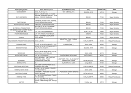 Participating Outlets Outlet Address Line 1 Outlet Address Line