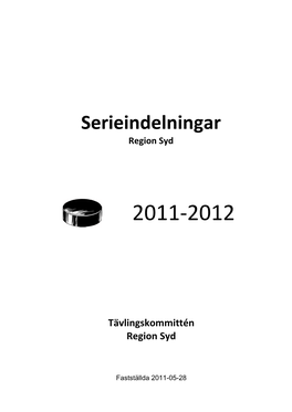 Serieindelningar Region Syd 2011-2012