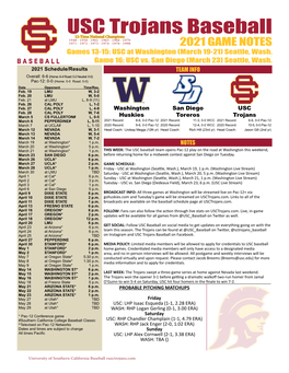 USC Trojans Baseball on Facebook