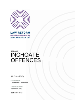 Report on Inchoate Offences