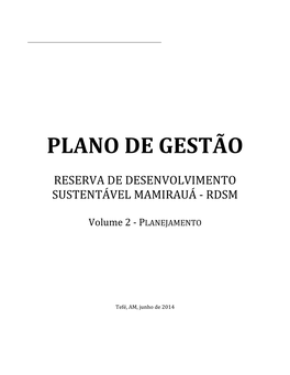 Plano De Gestão