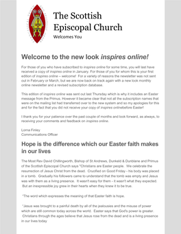 New Scottish Episcopal Church Website