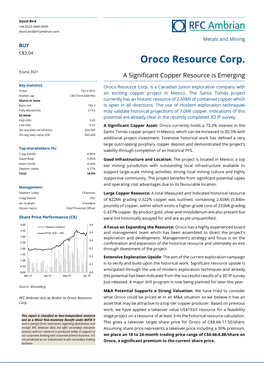 Oroco Resource Corp