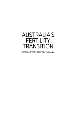 Australia's Fertility Transition