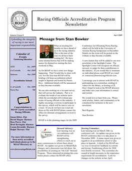 ROAP April09finalnewsletter.Pub