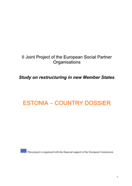 Estonia – Country Dossier