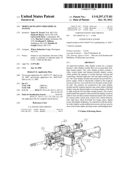 (12) United States Patent (10) Patent No.: US 8,297,173 B1 Teetzel Et Al