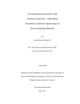 A Compositional Assessment of the Enormous South Pole - Aitken Basin Grounded in Laboratory Spectroscopy of Pyroxene-Bearing Materials