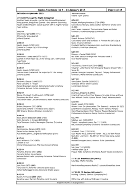 Radio 3 Listings for 5 – 11 January 2013 Page 1