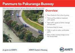 Panmure to Pakuranga Busway