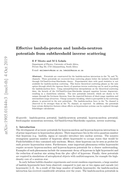 Effective Lambda-Proton and Lambda-Neutron Potentials