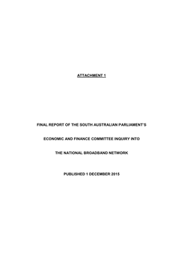 Attachment 1 Final Report of the South Australian