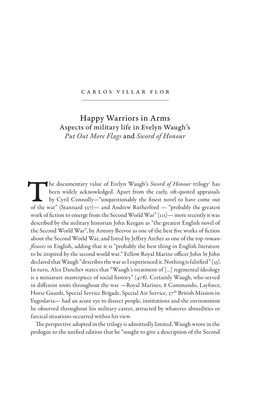 Happy Warriors in Arms: Aspects of Military Life in Evelyn Waugh's Put