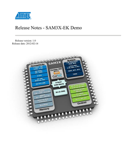 Release Notes - SAM3X-EK Demo