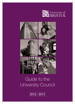 Guide to the University Council CONTENTS