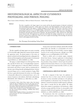 Histopathological Aspects of Cutaneous Photoaging and Phenol Peeling