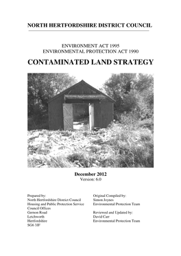 NHDC Contaminated Land Strategy