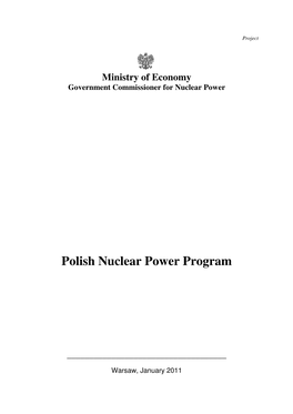 01-2011 PL Polish Nuclear Power Program En