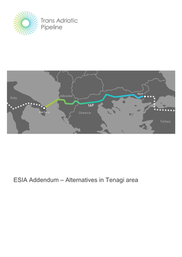 ESIA Addendum – Alternatives in Tenagi Area