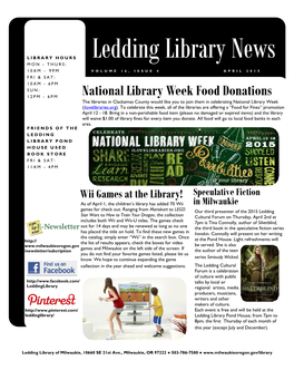 Ledding Library News