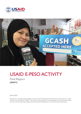 USAID E-PESO ACTIVITY Final Report