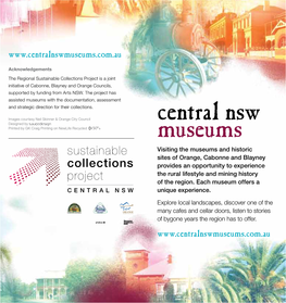 Central NSW Museums Brochure
