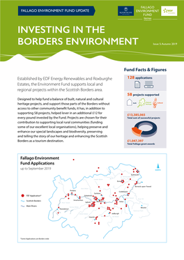 INVESTING in the BORDERS ENVIRONMENT Issue 5: Autumn 2019