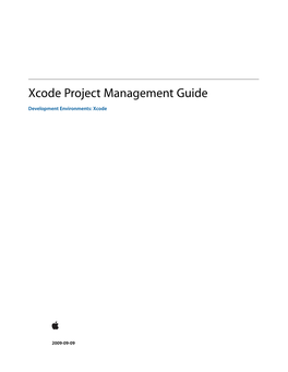 Xcode Project Management Guide