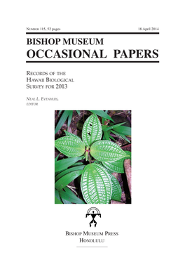 Occasional Papers