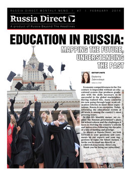 Education in Russia: Mapping the Future, Understanding the Past